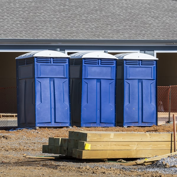 what is the expected delivery and pickup timeframe for the portable toilets in Ponte Vedra